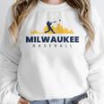 Milwaukee Baseball Minimalist City Skyline Baseball Lover Unisex Sweatshirt Milwaukee Baseball Minimalist City Skyline Baseball Lover Unisex Sweatshirt