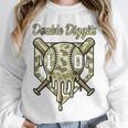 Old School Camo Baseball Drip Double Digits 10th Birthday Unisex Sweatshirt