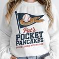 Pat's Pocket Pancakes Flag Baseball On Pancake Unisex Sweatshirt