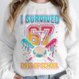 I Survived 67 Days Of School Baseball Drip Six Seven Meme Unisex Sweatshirt