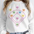 Valentine Heart Love Cute Baseball Softball Lover Sayings Unisex Sweatshirt