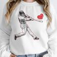Valentines Baseball Batter Heart Player Silhouette Premium Tri-Blend Unisex Sweatshirt Valentines Baseball Batter Heart Player Silhouette Premium Tri-Blend Unisex Sweatshirt