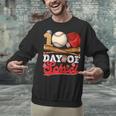 100 Days Of School Baseball Player Sports Game Teacher Kid Unisex Sweatshirt