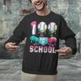 100 Days Of School Boys Kids 100th Day Of School Baseball Unisex Sweatshirt