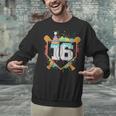 16th Birthday Baseball Drip Number 16 Year Old Birthday Boy Unisex Sweatshirt 16th Birthday Baseball Drip Number 16 Year Old Birthday Boy Unisex Sweatshirt