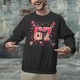 6 7 Melting Number Arrow Baseball Drip Valentine's Day Unisex Sweatshirt 6 7 Melting Number Arrow Baseball Drip Valentine's Day Unisex Sweatshirt