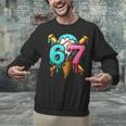 67 Baseball Ice Cream Drip Kids Unisex Sweatshirt