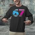 67 Crayon Cool Baseball Crayon 6 7 67 Unisex Sweatshirt