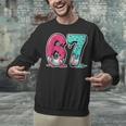 67 Ice Cream Drip Baseball Gen Alpha Slang Six Seven Meme Unisex Sweatshirt