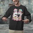 67 Meme Kawaii Cats Baseball Ice Cream Drip 6 7 Kids Unisex Sweatshirt