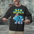 67 Six Seven 6-7 Italian Brainrot Kids Baseball Meme Unisex Sweatshirt