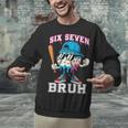 67 Six Seven Baseball Ice Cream Drip Number 67 Player Unisex Sweatshirt