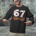 67 Trend Baseball Glove Number Style Unisex Sweatshirt