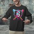 6th Birthday Boys Baseball Ice Cream Drip Boys Baseball Unisex Sweatshirt 6th Birthday Boys Baseball Ice Cream Drip Boys Baseball Unisex Sweatshirt