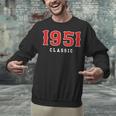 75 Year Old 1951 Classic Baseball Fan 75th Birthday Unisex Sweatshirt