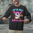 9th Birthday Baseball 9 Year Old Ice Cream Drip Boy Baseball Unisex Sweatshirt