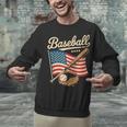 American Flag Baseball Player Bat Fan Catcher Pitcher USA Unisex Sweatshirt American Flag Baseball Player Bat Fan Catcher Pitcher USA Unisex Sweatshirt