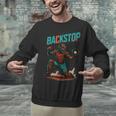 Backstop Catcher Baseball Graphic Unisex Sweatshirt Backstop Catcher Baseball Graphic Unisex Sweatshirt
