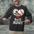 Ball Aunt Heart Football Baseball Hockey Game Day Unisex Sweatshirt