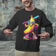 Banana With Baseball Bat Street Baseball Drip Unisex Sweatshirt Banana With Baseball Bat Street Baseball Drip Unisex Sweatshirt