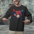 Baseball 10 Year Old Splash Drip 10th Birthday Boy Number 10 Unisex Sweatshirt