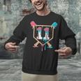 Baseball 11 Year Old Ice Cream Drip 11th Birthday Boy Player Unisex Sweatshirt