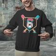 Baseball 6 Year Old Ice Cream Drip 6th Birthday Boys Player Unisex Sweatshirt Baseball 6 Year Old Ice Cream Drip 6th Birthday Boys Player Unisex Sweatshirt