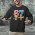 Baseball 67 Ice Cream Drip Skeleton Six Seven Boys Meme Unisex Sweatshirt