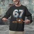 Baseball 67 Six Seven Meme 6-7 Drip Baseball Boys Men Unisex Sweatshirt
