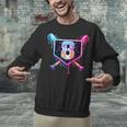 Baseball 8 Year Old Ice Cream Drip 8th Birthday Party Unisex Sweatshirt Baseball 8 Year Old Ice Cream Drip 8th Birthday Party Unisex Sweatshirt