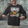 Baseball Bat 2026 Hands Drip Boys Ice Cream Dripping Youth Unisex Sweatshirt Baseball Bat 2026 Hands Drip Boys Ice Cream Dripping Youth Unisex Sweatshirt