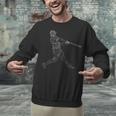 Baseball Batter Line Abstract Geometry Team Player Family Unisex Sweatshirt Baseball Batter Line Abstract Geometry Team Player Family Unisex Sweatshirt