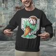 Baseball Boys Ice Cream Drip Baseball Boys Youth Mint Choco Unisex Sweatshirt