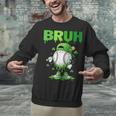 Baseball Bruh Drip Ice Cream Youth Boy St Patricks Day Unisex Sweatshirt