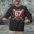 Baseball Candy Cane Drip 6 7 Six Seven Meme Christmas Boys Unisex Sweatshirt Baseball Candy Cane Drip 6 7 Six Seven Meme Christmas Boys Unisex Sweatshirt