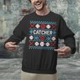 Baseball Catcher Ugly Christmas Sweater Pattern Sports Xmas Unisex Sweatshirt Baseball Catcher Ugly Christmas Sweater Pattern Sports Xmas Unisex Sweatshirt