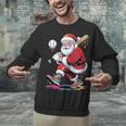 Baseball Christmas Santa Claus Batter Baseball Drip Unisex Sweatshirt Baseball Christmas Santa Claus Batter Baseball Drip Unisex Sweatshirt
