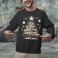 Baseball Christmas Tree Lights Unisex Sweatshirt