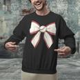 Baseball Coquette Bow Cute Baseball Game Unisex Sweatshirt Baseball Coquette Bow Cute Baseball Game Unisex Sweatshirt