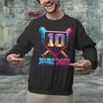 Baseball Drip 10th Birthday Boy Double Digits Ice Cream Drip Unisex Sweatshirt