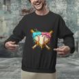 Baseball Drip For Boys Ice Cream Dripping Baseball Sport Unisex Sweatshirt