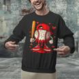 Baseball Drip Ice Cream Apparel Boys Kids Valentines Day Unisex Sweatshirt