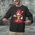Baseball Drip Ice Cream Apparel Youth Boys Valentines Unisex Sweatshirt Baseball Drip Ice Cream Apparel Youth Boys Valentines Unisex Sweatshirt