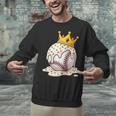 Baseball Drip Ice Cream Crown Melt Graphic Unisex Sweatshirt Baseball Drip Ice Cream Crown Melt Graphic Unisex Sweatshirt