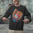 Baseball Drip Ice Cream Sprinkles Baseball Glove For Boys Unisex Sweatshirt
