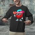 Baseball Drip Ice Cream Valentines Day Baseball Sport Boys Unisex Sweatshirt