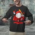 Baseball Drip Icecream Youth Boy Valentine Unisex Sweatshirt Baseball Drip Icecream Youth Boy Valentine Unisex Sweatshirt