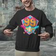 Baseball Drip Jersey Number 99 For Players & 99th Birthday Unisex Sweatshirt