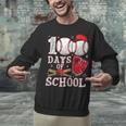Baseball Happy 100 Days Of School Boy Girl Kid Teacher Unisex Sweatshirt