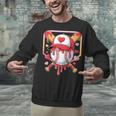 Baseball Heart Valentines Day Baseball Ice Cream Drip Boys Unisex Sweatshirt